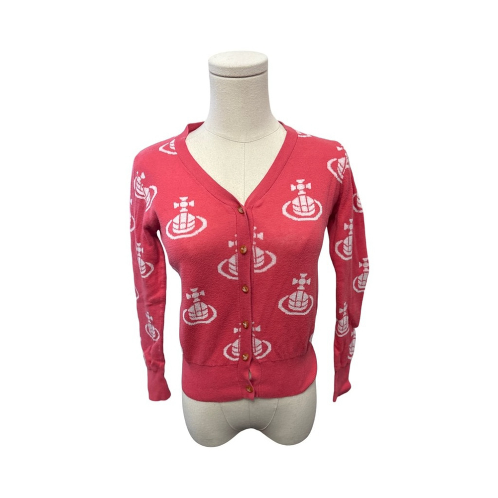 Women's Pink Cardigan Sweater - size S